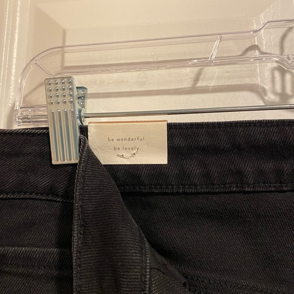 Wonderly Cropped Straight Black Rinse Wash Sleek Sculpt Jeans Size 16 NWT - Picture 14 of 16